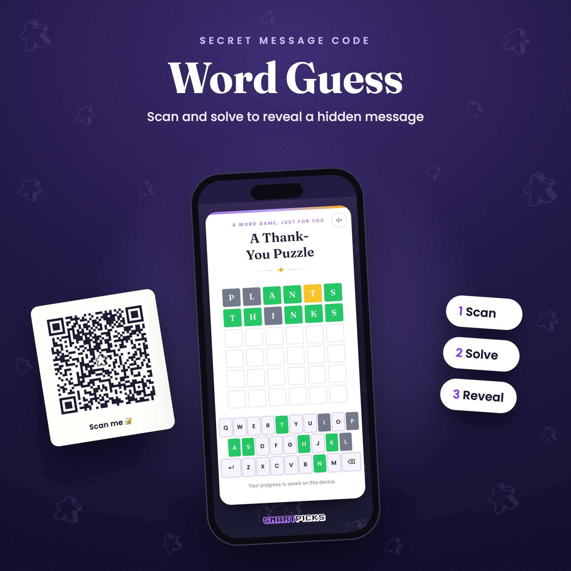 Word Guess – Secret Message Code