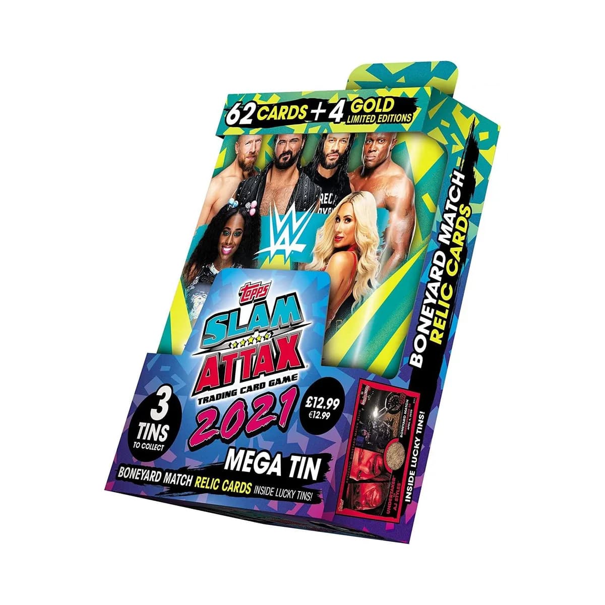 2021 Topps WWE Slam Attax Cards - Green Mega Tin - Image 2