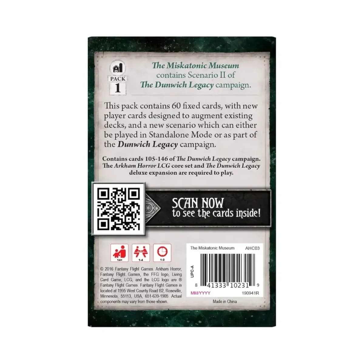 Arkham Horror LCG the Miskatonic Museum Mythos Pack - Image 2