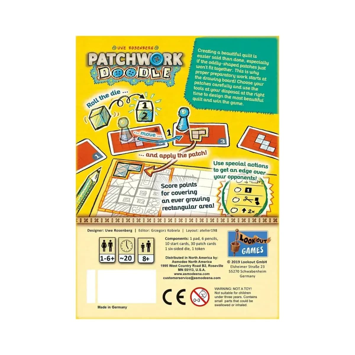 Patchwork Doodle Board Game - Image 3