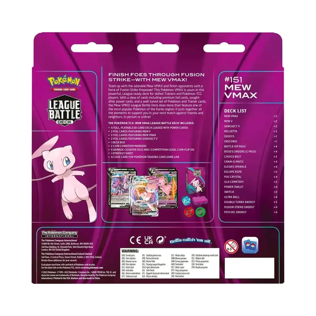 Pokémon TCG: Mew VMAX League Battle Deck - Image 2