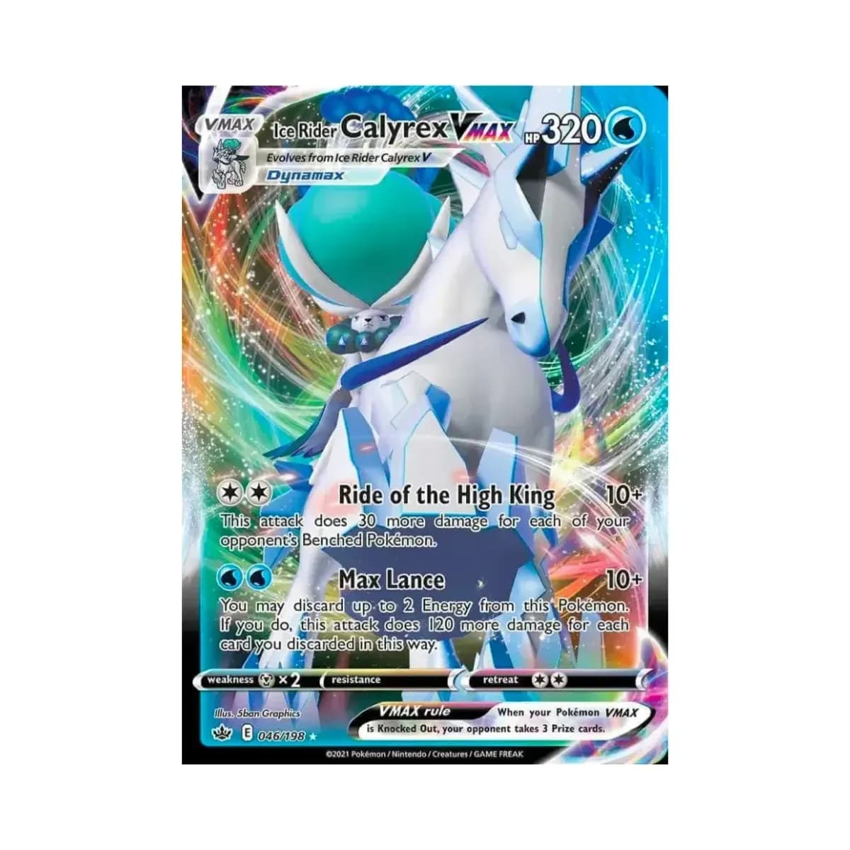 Pokemon Cards: Ice Rider Calyrex VMAX League Battle Deck - Image 3
