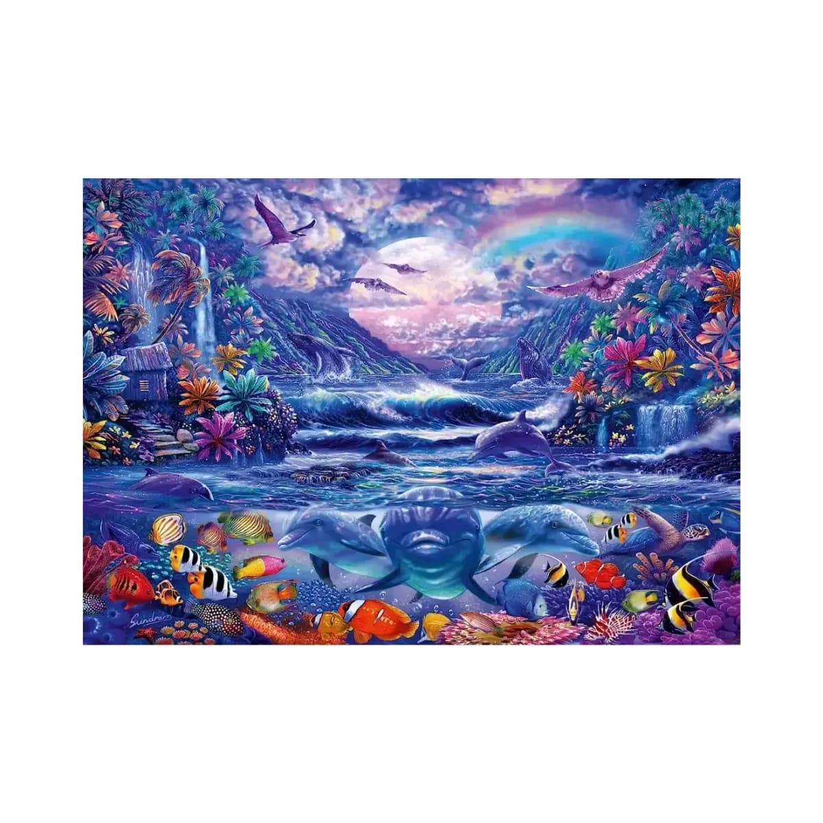 Schmidt Moonlit Oasis Jigsaw Puzzle (1000 Pieces) - Image 2