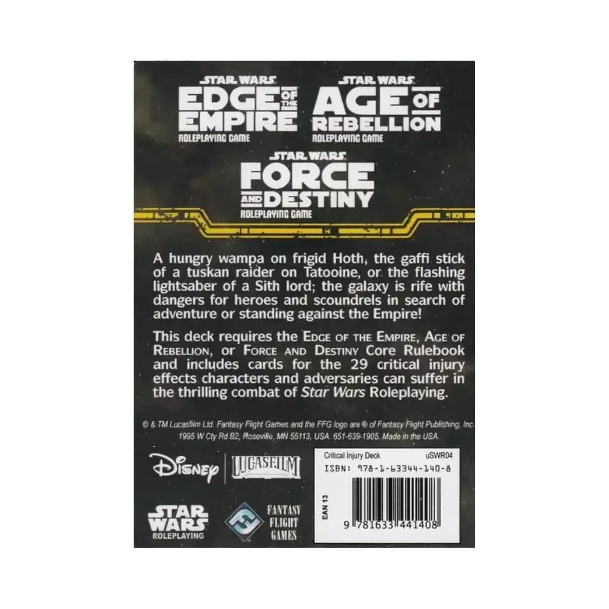 Star Wars Rpg Critical Injury Deck - Image 2