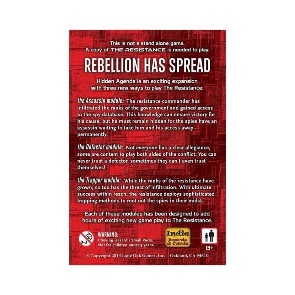 The Resistance - Hidden Agenda Expansion - Image 2