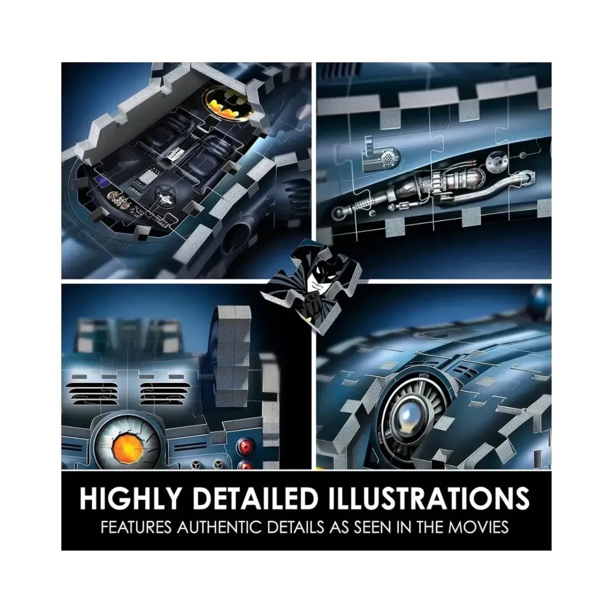 Wrebbit3D Batmobile 3D Puzzle - Image 6