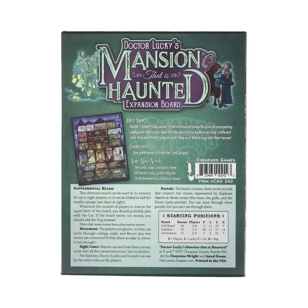 Doctor Lucky's Mansion That is Haunted Board Game
