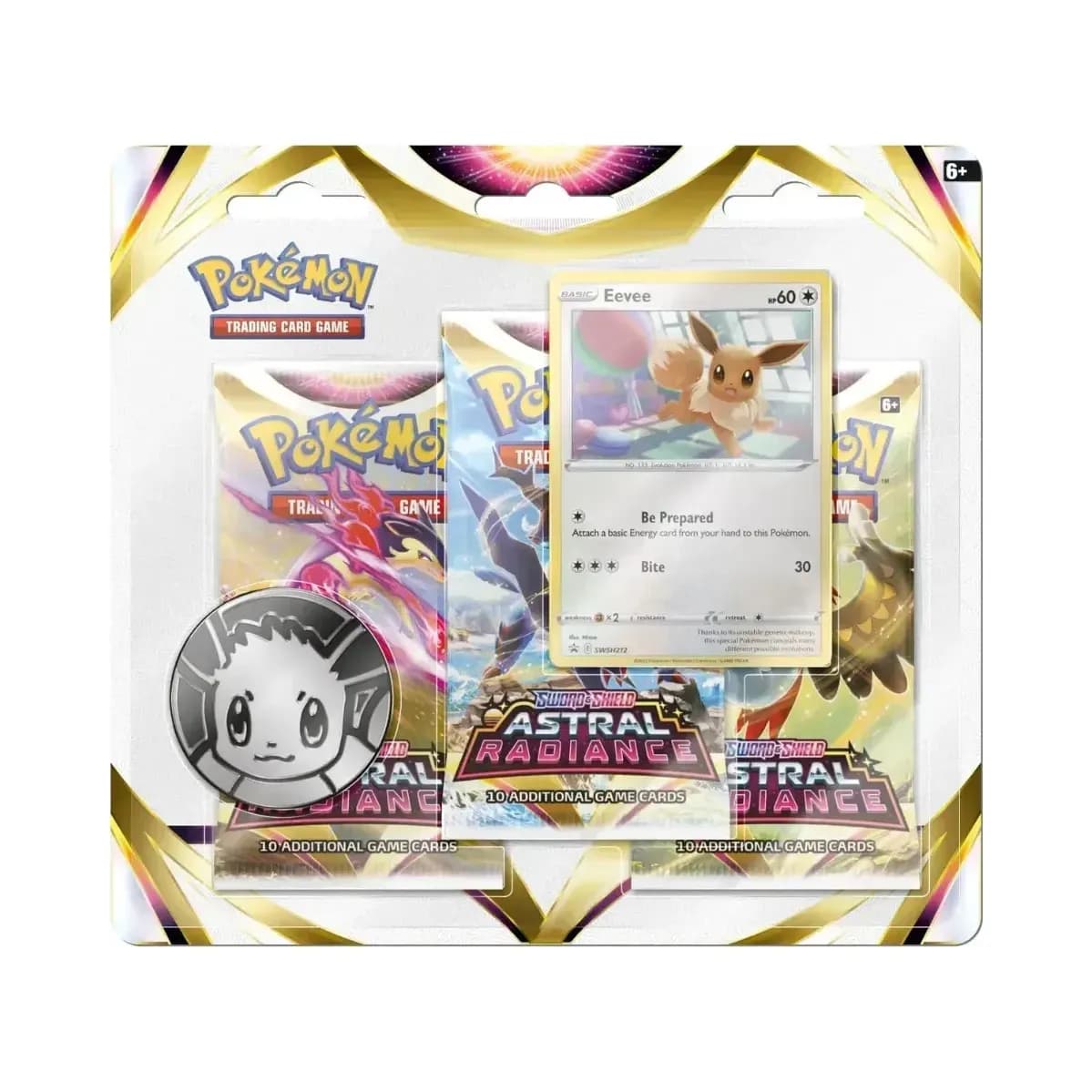 Pokemon TCG: Sword & Shield—Astral Radiance Three-Booster Blister