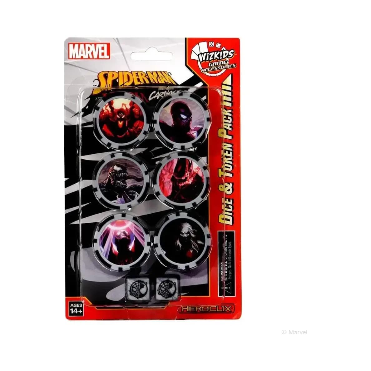 Spider-Man and Venom Absolute Carnage Dice and Token Pack