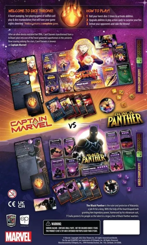 Marvel Dice Throne: Captain Marvel V. Black Panther_1